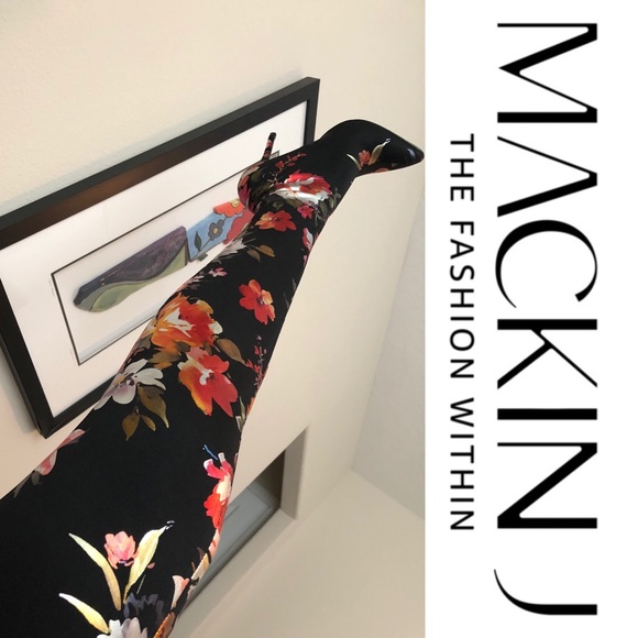 3/$30 Mackin J Over the Knee Floral Boots - Picture 4 of 9